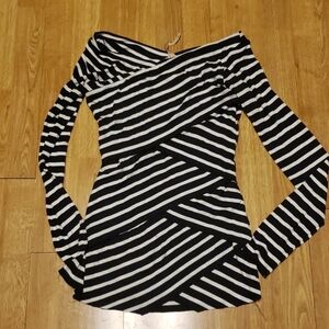Bailey 44 striped bandage top sz small